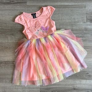 Zunie girls butterfly tutu dress